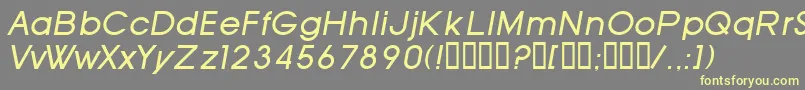 SfOldRepublicItalic Font – Yellow Fonts on Gray Background