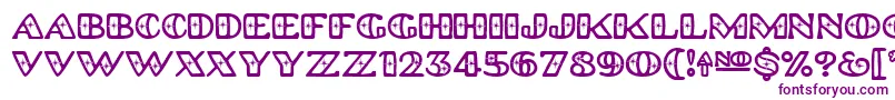 Platinumhubcapspolished Font – Purple Fonts on White Background