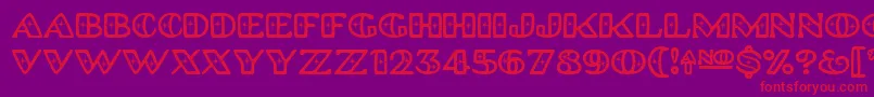 Platinumhubcapspolished Font – Red Fonts on Purple Background