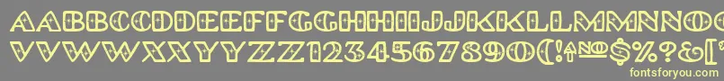 Platinumhubcapspolished Font – Yellow Fonts on Gray Background