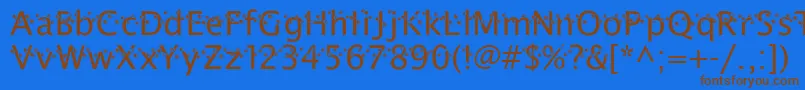 ThatDarnCat Font – Brown Fonts on Blue Background