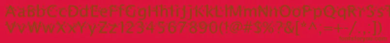 ThatDarnCat Font – Brown Fonts on Red Background