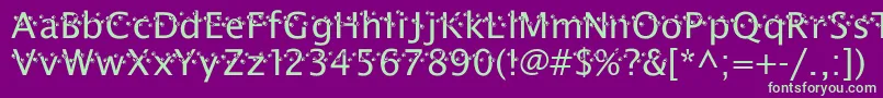 ThatDarnCat Font – Green Fonts on Purple Background