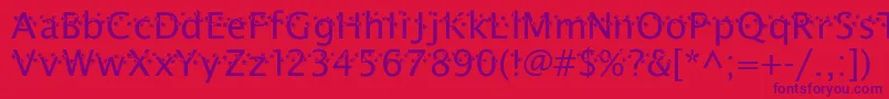 ThatDarnCat Font – Purple Fonts on Red Background
