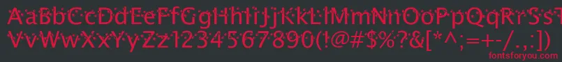 ThatDarnCat Font – Red Fonts on Black Background