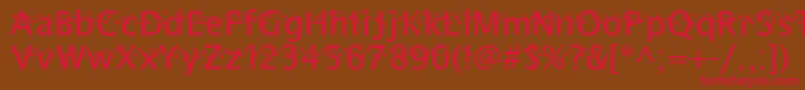 ThatDarnCat Font – Red Fonts on Brown Background