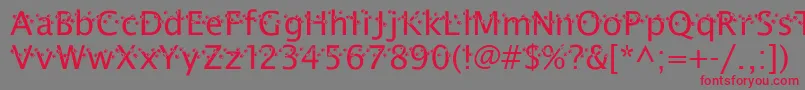 ThatDarnCat Font – Red Fonts on Gray Background