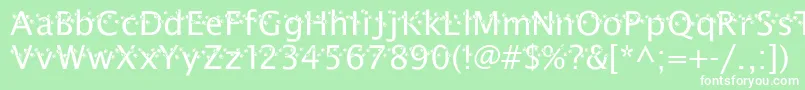 フォントThatDarnCat – 緑の背景に白い文字
