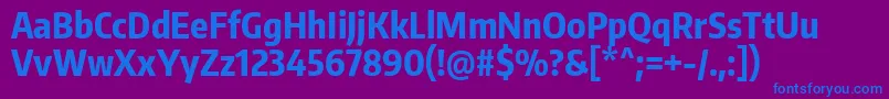 EncodesanscompressedExtrabold Font – Blue Fonts on Purple Background