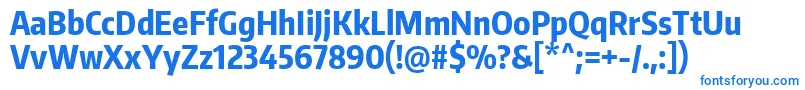 EncodesanscompressedExtrabold Font – Blue Fonts on White Background