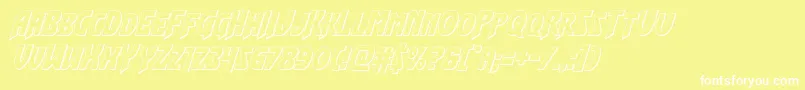 Flashrogersoutital Font – White Fonts on Yellow Background