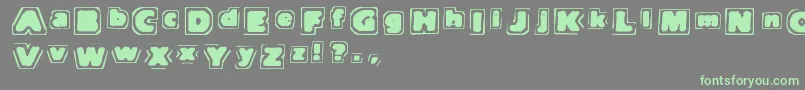 NoteOfTerror Font – Green Fonts on Gray Background