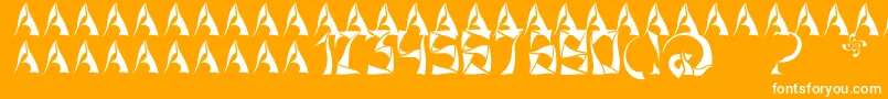 Lisätietoja XorxWindyCyr-fontista XorxWindyCyr-fontti – valkoiset fontit oranssilla taustalla
