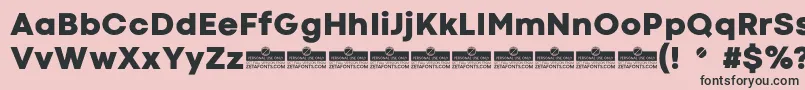 CodecColdHeavyTrial Font – Black Fonts on Pink Background