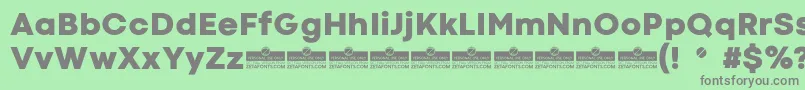 CodecColdHeavyTrial Font – Gray Fonts on Green Background