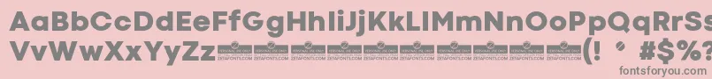 CodecColdHeavyTrial Font – Gray Fonts on Pink Background