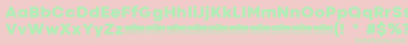 CodecColdHeavyTrial Font – Green Fonts on Pink Background