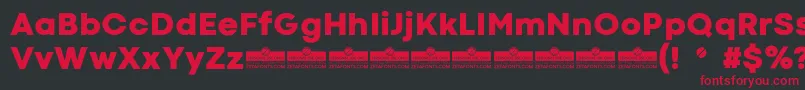 CodecColdHeavyTrial Font – Red Fonts on Black Background