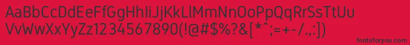 GidoleRegular Font – Black Fonts on Red Background