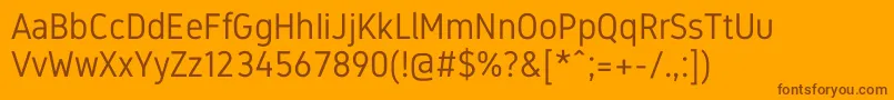 GidoleRegular Font – Brown Fonts on Orange Background