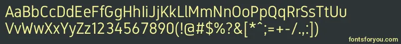 GidoleRegular Font – Yellow Fonts on Black Background