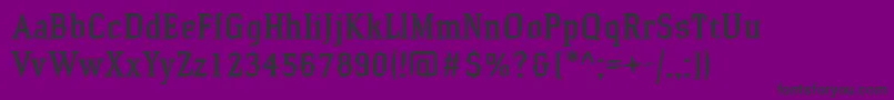 HammerheadMedium Font – Black Fonts on Purple Background