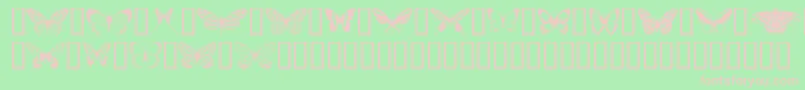 Butterflips Font – Pink Fonts on Green Background