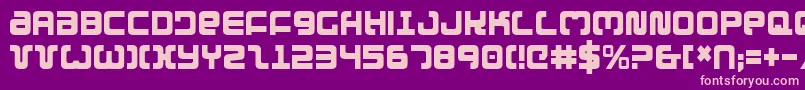 ExedoreCondensed Font – Pink Fonts on Purple Background