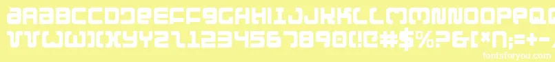 ExedoreCondensed Font – White Fonts on Yellow Background