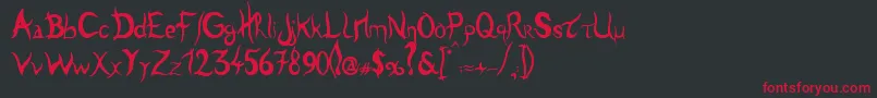 Tulen Font – Red Fonts on Black Background