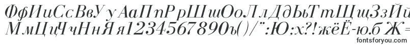 Шрифт CyrillicNormalItalic – курсивные шрифты (курсив)