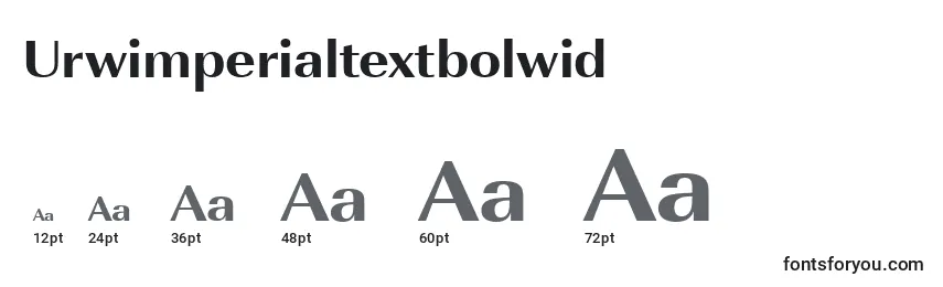 Размеры шрифта Urwimperialtextbolwid