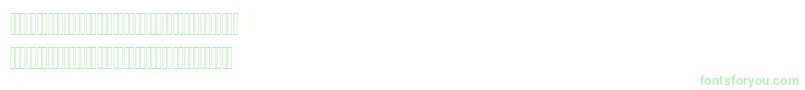 Police AhmedOutline – polices vertes sur fond blanc