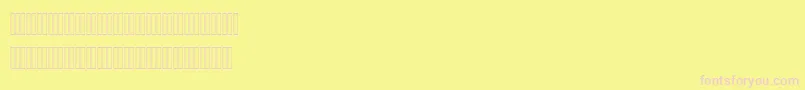 fuente AhmedOutline – Fuentes Rosadas Sobre Fondo Amarillo