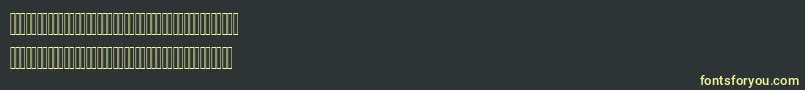 AhmedOutline-Schriftart – Gelbe Schriften auf schwarzem Hintergrund