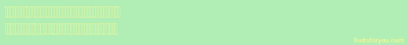 Police AhmedOutline – polices jaunes sur fond vert