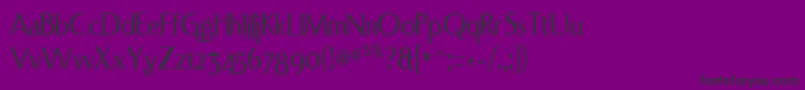 Portcred Font – Black Fonts on Purple Background