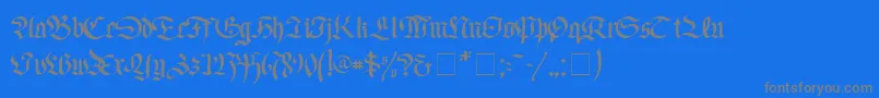 Шрифт FaustusNormal – серые шрифты на синем фоне