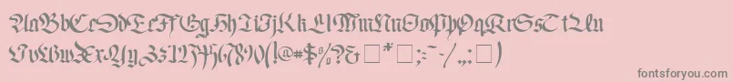 Шрифт FaustusNormal – серые шрифты на розовом фоне