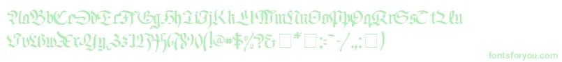 Шрифт FaustusNormal – зелёные шрифты на белом фоне
