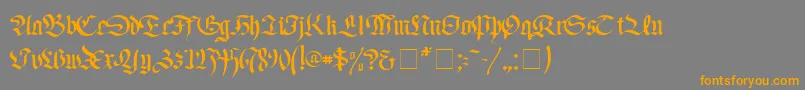 FaustusNormal Font – Orange Fonts on Gray Background