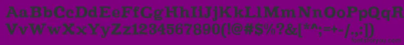 Improvisation-Schriftart – Schwarze Schriften auf violettem Hintergrund