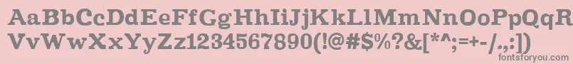 Improvisation-Schriftart – Graue Schriften auf rosa Hintergrund