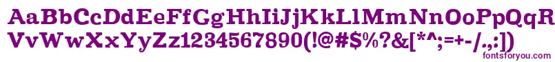 Шрифт Improvisation – фиолетовые шрифты на белом фоне