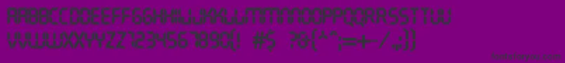 Dscrystalc Font – Black Fonts on Purple Background