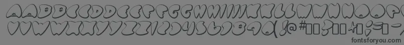 GotnoheartRegular-Schriftart – Schwarze Schriften auf grauem Hintergrund