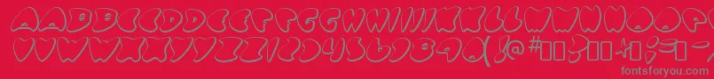 GotnoheartRegular Font – Gray Fonts on Red Background