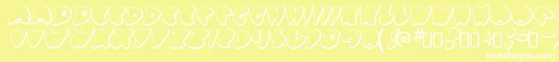 GotnoheartRegular Font – White Fonts on Yellow Background