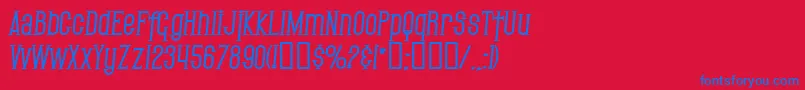 fuente SfGothicanBoldItalic – Fuentes Azules Sobre Fondo Rojo
