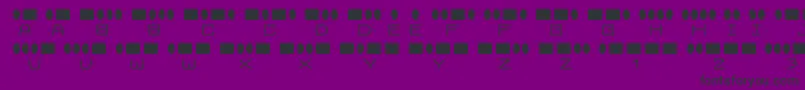 Więcej informacji o czcionce RadiosinmotionRegular Czcionka RadiosinmotionRegular – czarne czcionki na fioletowym tle